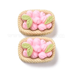 Deko-Cabochons aus undurchsichtigem Harz mit Herbstmotiv RESI-G029-B