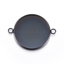 Edelstahl Cabochon Stecker Fassungen STAS-L211-04E-B
