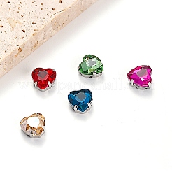 50 Stück 10-farbige Zirkonia-Cabochons mit spitzer Rückseite ZIRC-CJ0001-24