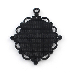 Tibetischen Stil Eulenlegierungsanhänger Emaille Strass cabochon Fassungen PALLOY-Q304-53-NR