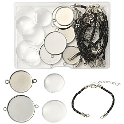 Bausatz für ein leeres Kuppelgliederarmband zum Selbermachen DIY-YW0006-48