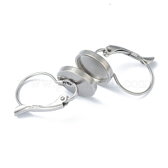 Anlaufgeschützte Ohrringbeschläge aus Edelstahl 304 mit Klappverschluss KK-H152-09C-P