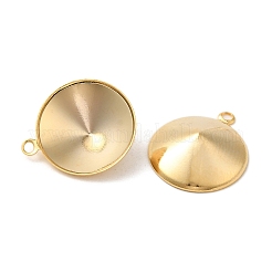 Ionenplattierung (IP) 304 Edelstahl Anhänger spitze Rückseite Strass-Einstellungen STAS-U025-05D-G
