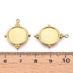 Cabochon-Fassungen für Anhänger aus Edelstahl 304 STAS-T065-94G