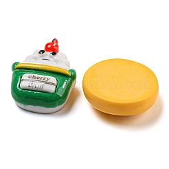 Undurchsichtige Decoden-Cabochons aus Harz RESI-C046-04
