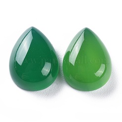 Natürliche grüne Onyx-Achat-Cabochons G-H231-08D