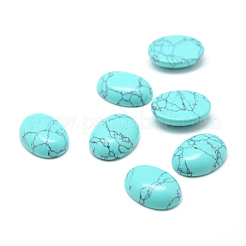 Gefärbte synthetische türkis-Edelstein-Cabochons G-T020-18x25mm-20