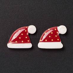 Weihnachtliche Cabochons aus undurchsichtigem Harz CRES-P022-08