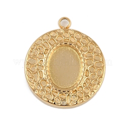 Ionenbeschichtung (IP) 304 Edelstahl Rack Beschichtung Anhänger Cabochon-Einstellungen STAS-U019-34G
