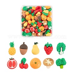 Herbstthema 100pcs 10 Stilharz-Cabochons CRES-LS0001-06