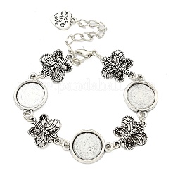 Herstellung eines antiken versilberten Gliederkettenarmbands aus Legierung MAK-K023-03C-AS