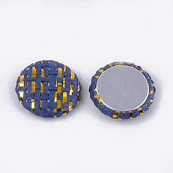 Handgemachte strohgeflochtene Cabochons WOVE-S119-03A-06