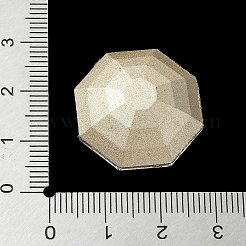 Facettierten Glas Strass cabochons GGLA-C032-05G
