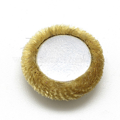 Cabochons aus mit Samtstoff bezogenem Stoff WOVE-S084-12F