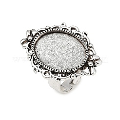 Geben Sie Ihre Kreationen eine einzigartige Designer-Look mit diesen modernen und charmanten Eisen hängender Cabochon Fassungen PALLOY-Q300-10AS-NR