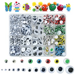 20 Stile Wackelaugen Cabochons DIY Scrapbooking Basteln Spielzeug Zubehör KY-YW0001-69