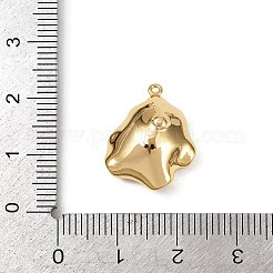 Nuggets Messing Anhänger Cabochon Fassungen für Perle KK-B137-06G
