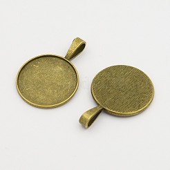 Tibetischer Stil Legierung Anhänger Fassungen TIBEP-20474-M-LF