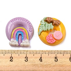 Decoden-Cabochons aus Lebensmittelimitat-Harz RESI-C046-02