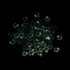 Leuchtende Harz-Cabochons mit Weihnachtsmotiv RESI-U003-02F