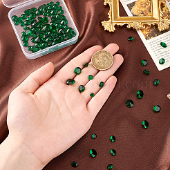 6 Stil: diamantförmige Zirkonia-Cabochons mit spitzer Rückseite ZIRC-PH0001-37