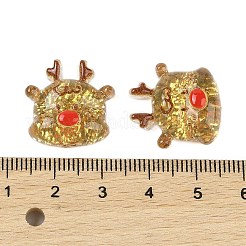 Weihnachtsserie süße transparente Harz Decoden Cabochons RESI-S03-03E