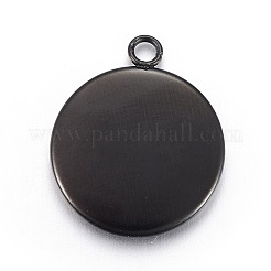 Cabochon-Fassungen für Anhänger aus Edelstahl 304 STAS-L211-03C-B