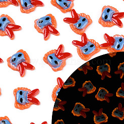 Leuchtende Decoden-Cabochons aus Kunstharz mit Halloween-Motiv CRES-T026-01A