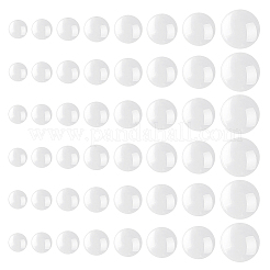 80 Stk. 8 Stil transparente Glascabochons GGLA-HY0001-01