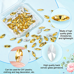 100 Stück Glas-Strass-Cabochons RGLA-FG0001-25C