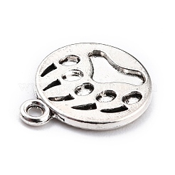 Tibetischen Stil Violinschlüssel Anhänger Strass-Cabochon Fassungen TIBE-XCP0000-14AS-RS