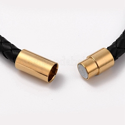 Retro-Lederband Armbänder BJEW-F210-06