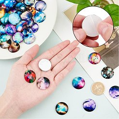 Glas cabochons GGLA-R040-25mm-01