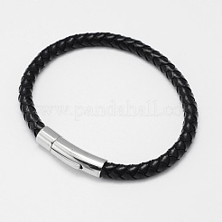 Geflochtenen Lederband Armbänder BJEW-I200-13