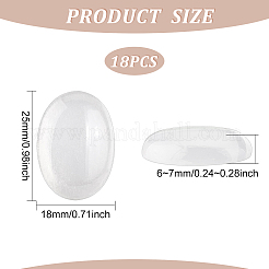 18 Stück Opalit-Cabochons G-FG0001-02