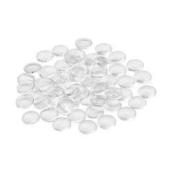 200 Stück transparente Glascabochons GGLA-YW0001-04