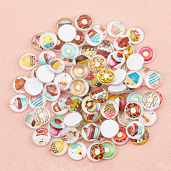 Glas cabochons GLAA-WH0025-23B