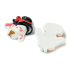 7 Stück 7 Stile Halloween opake Harz Decoden Cabochons CRES-FS0001-68