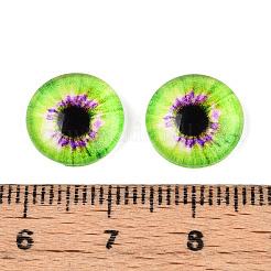 100 Stück Glascabochons im 50-Stil GLAA-WH0022-87-01