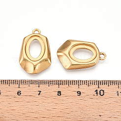 Cabochon-Fassungen für Anhänger aus Edelstahl 304 STAS-N109-12G