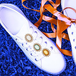 DIY ovale Schuhschnallenclips Dekorationsbausatz FIND-NB0004-23