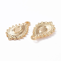 304 Edelstahl Anhänger Cabochon Fassungen STAS-B024-61G