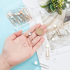 DIY Blanko-Set für Sicherheitsnadelbroschen FIND-NB0003-02
