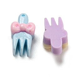 Geschirr undurchsichtige Harz Decoden Cabochons RESI-C046-09