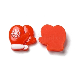 Weihnachtliche Cabochons aus undurchsichtigem Harz RESI-K019-35