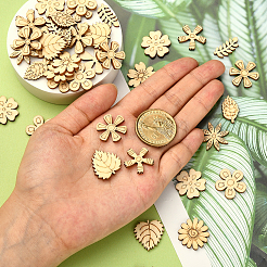 Holz Cabochons WOOD-CJ0001-31