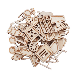 Holz Cabochons WOOD-CJ0001-34