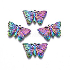 Rack-Beschichtung Regenbogen Farbe 304 Edelstahl Anhänger Strass-Einstellungen STAS-N098-026