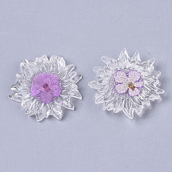 Transparente klare Epoxidharz-Cabochons CRES-N025-02E