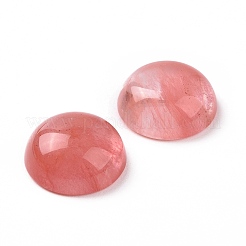 Kirschquarz Glas Cabochons G-H1596-FR-12mm-21